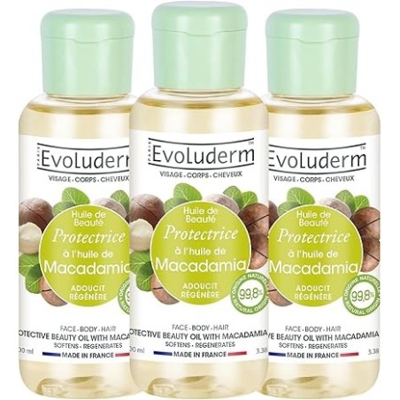 Huile de beauté Macadamia 100ml EVOLUDERM