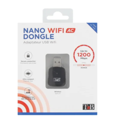 Nano Clé WIFI AC 1200 Mbps - noir TnB