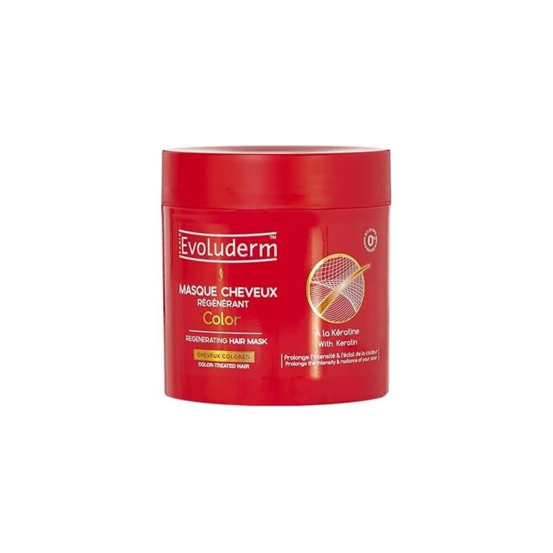 Masque cheveux couleur 500ml EVOLUDERM