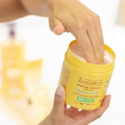 Masque cheveux hydratant monoi à la folie 500ml EVOLUDERM 20380