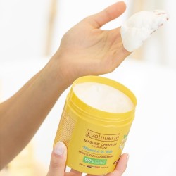 Masque cheveux hydratant monoi à la folie 500ml EVOLUDERM 20380