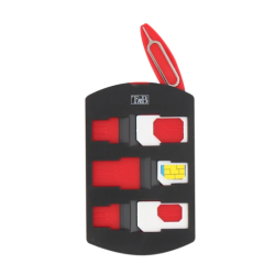 Adaptateur TNB Kit carte SIM - noir/rouge