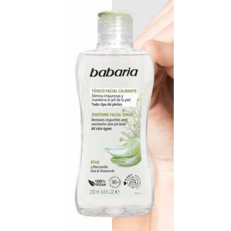 Lotion tonique aloe et camomille 200ml BABARIA 31181