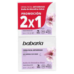 2 crème visage huile d'amande anti rides 50ml BABARIA 98758