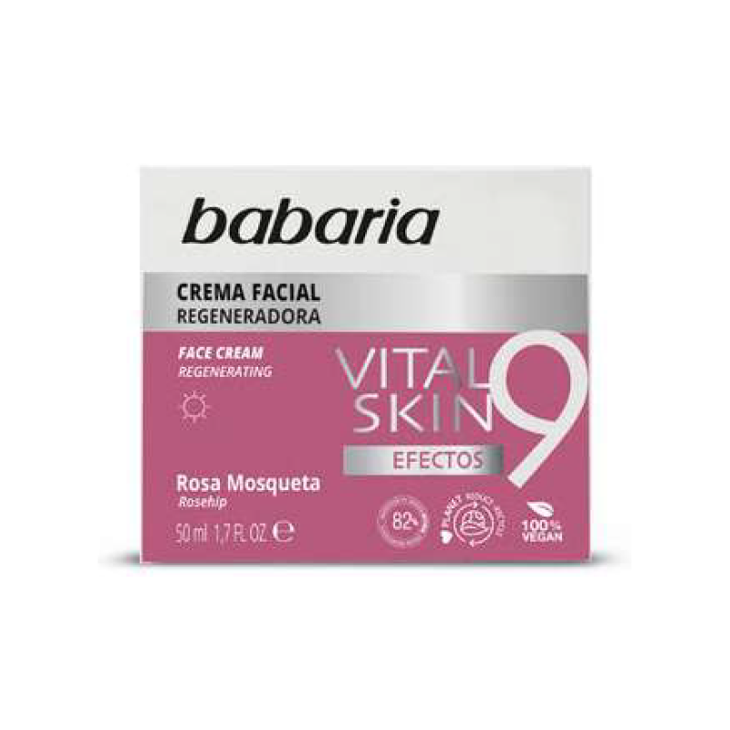 Crème visage 9 effets vital skin 50ml BABARIA 31650
