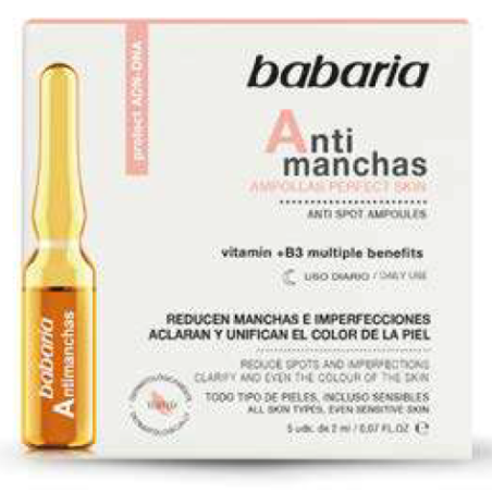5 Ampoules de 2ml anti-tâches BABARIA 31758
