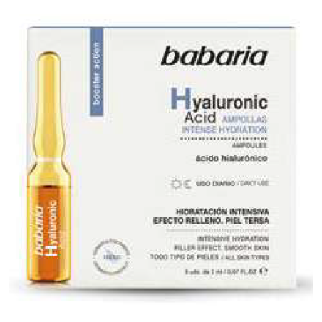 5 Ampoules de 2ml visage acide hyaluronique BABARIA 31748