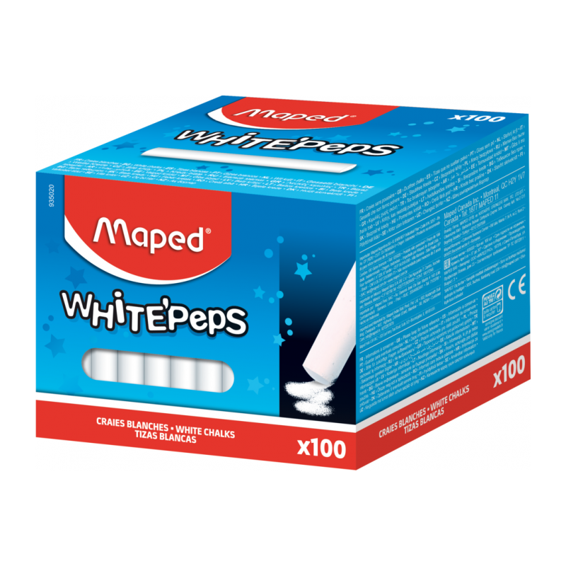 Craie bte de 100 blanche carbonate Maped