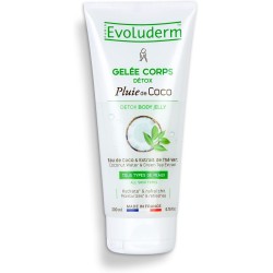 Gelée coprs détox pluie de coco 200ml EVOLUDERM