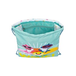 SAC DE GYM JUNIOR 34 CM BÉBÉ REQUIN SURFING WAVE SAFTA