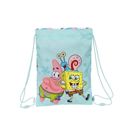 SAC DE GYM JUNIOR 34cm BOB L'ÉPONGE STAY POSITIVE SAFTA