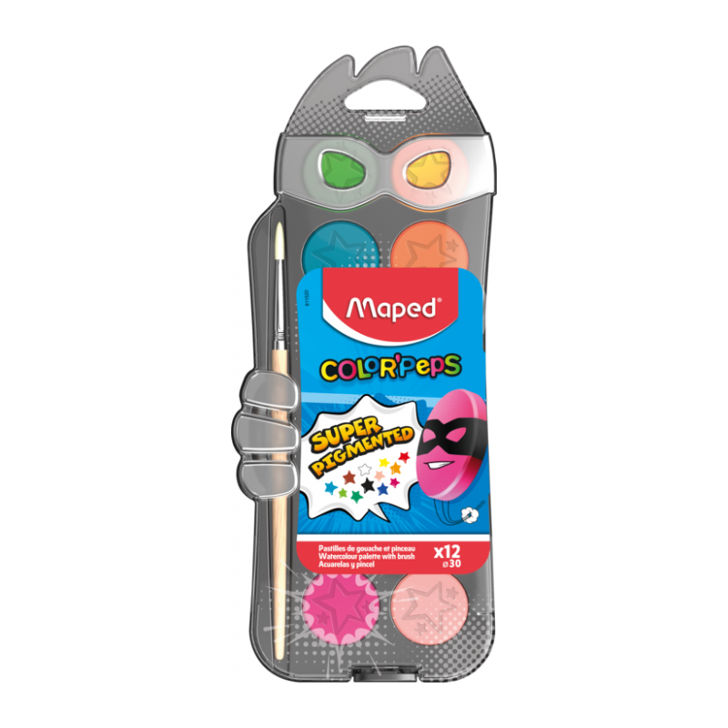 Aquarelle 12 pastilles color'peps Maped