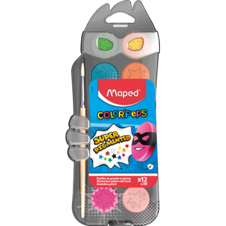 Aquarelle 12 pastilles color'peps Maped