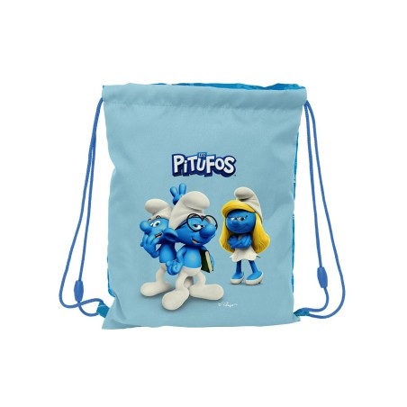 Sac de GYM JUNIOR 34 CM LOS PITUFOS SAFTA