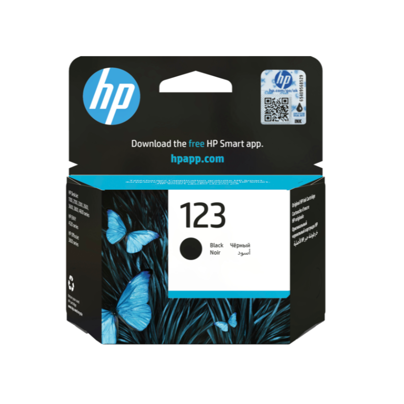 Cartouche HP 123 Noire Originale - 100p