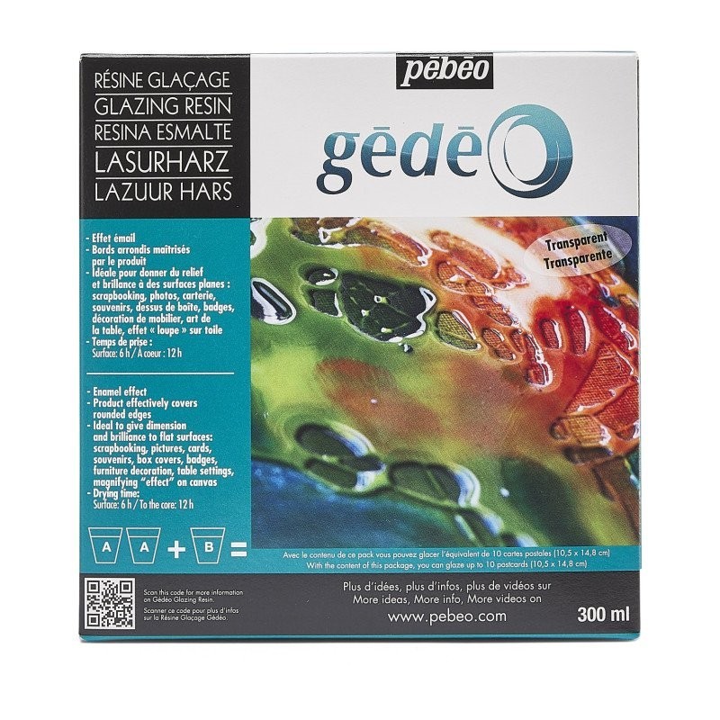 Résine glacage transparente 300ml Pebeo