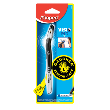 Stylo à bille visio pen gaucher noir ss blister Maped