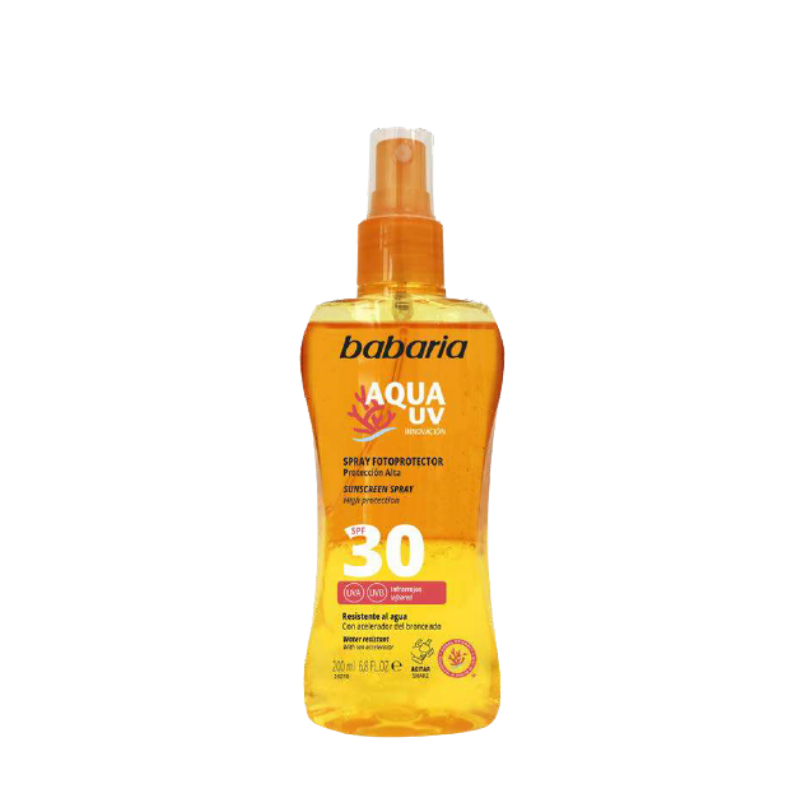 Spray solaire waterproof SPF 30 200ml BABARIA 31872