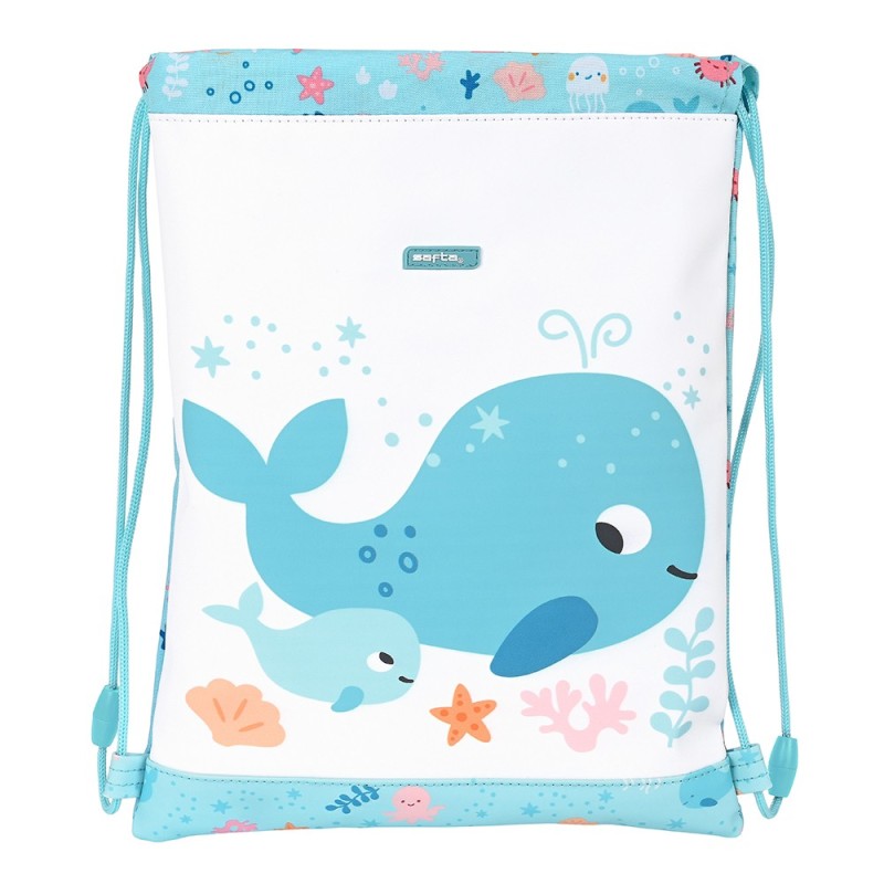 Junior gym bag 34 CM PRESCHOOL WHALE SAFTA