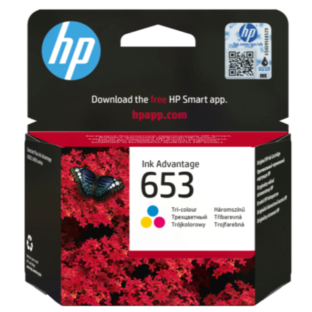 Cartouche encre HP 653 3 couleurs C/M/J
