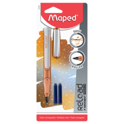Stylo roller RELOAD GLITTER METAL blist de 3 Maped