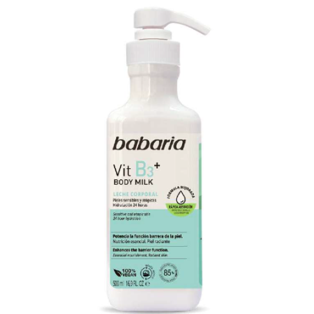Lait corps vitamine B3 500ml BABARIA 31050