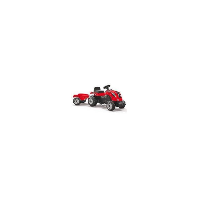 Tracteur farmer XL rouge + remorque