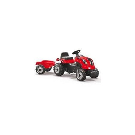 Tracteur farmer XL rouge + remorque