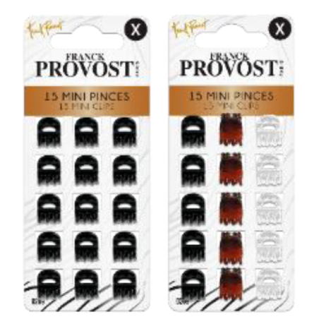 Mini pinces fantaisie x15 ABC 0209