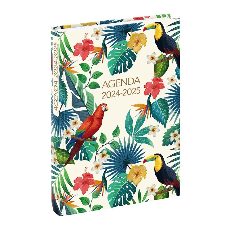 Agenda scolaire EXOTIQUE septembre 2024 à Juillet 2025 VIQUEL