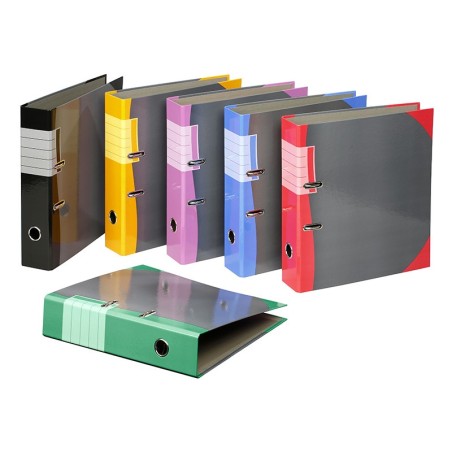 Classeur à levier carton rigide 29,5x32 Dos 70 COIN COULEUR VIQUEL