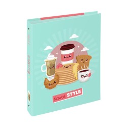 Classeur A4 Dos 5cm carton - Kawaii Style VIQUEL