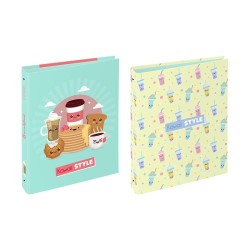 Classeur A4 Dos 5cm carton - Kawaii Style VIQUEL