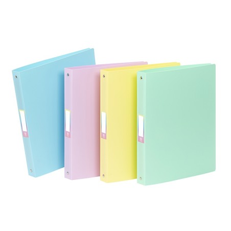 Classeur souple A4 DOS 3,5 CM PP Rainbow pastel VIQUEL