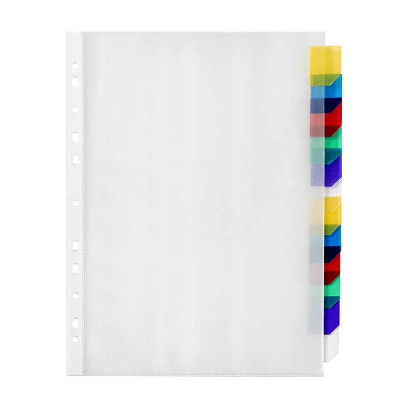 Intercalaire A4 plastique 12 positions Viquel