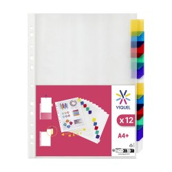 Intercalaire A4 plastique 12 positions Viquel