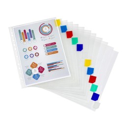 Intercalaire A4 plastique 12 positions Viquel