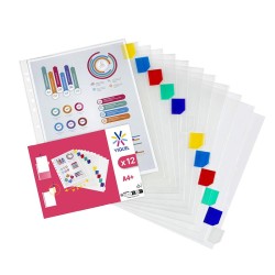 Intercalaire A4 plastique 12 positions Viquel