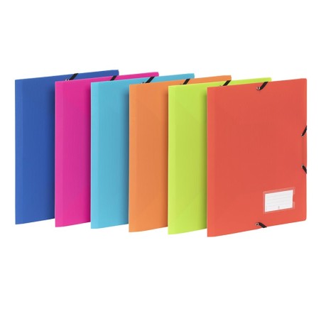 Chemise 3 rabats A4 avec étiquette Tranche PP - FEEL'EASY VIQUEL