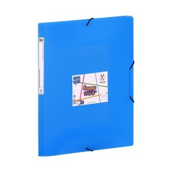 Chemise 3 rabats à élastique A4 Polypropylène - HAPPY FLUO PASTEL