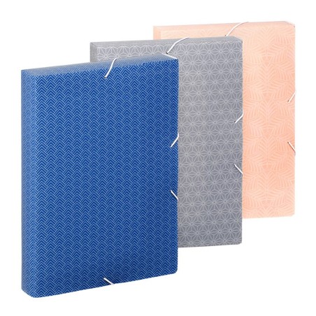 Boite de classement megabox A4 dos 4,5cm pp - art deco Viquel