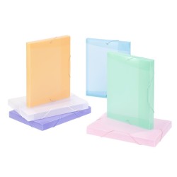 Boîte de classement polypro dos 30 PASTEL Viquel