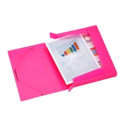 Boite de classement Megabox A4 Dos 4,5cm  PP - HAPPY FLUO VIQUEL