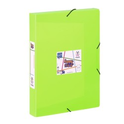 Boite de classement Megabox A4 Dos 4,5cm  PP - HAPPY FLUO VIQUEL