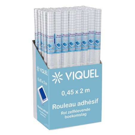 Couvre livre adhésif 45x200 transparent Viquel