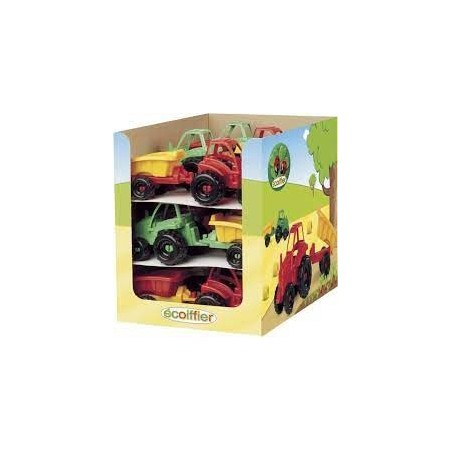 Petit présentoir de 12 mini tracteurs 25 cm