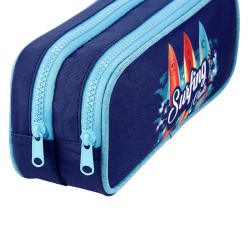 Trousse 2 compartiments - surfing club 22x9x6cm Viquel
