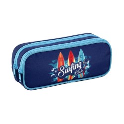 Trousse 2 compartiments - surfing club 22x9x6cm Viquel