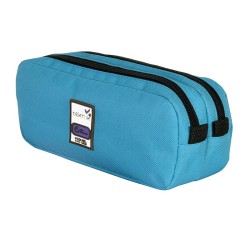 Trousse 2 compartiments - teknik girl 22x10x7cm Viquel