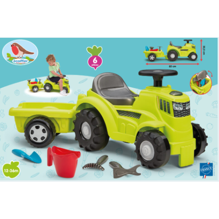 PORTEUR TRACTEUR REMORQUE 85CM GARN